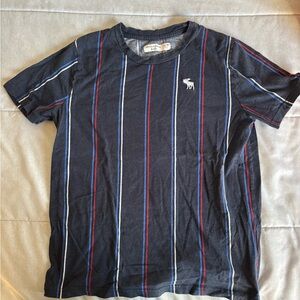 Abercrombie Kids Navy Striped Tee